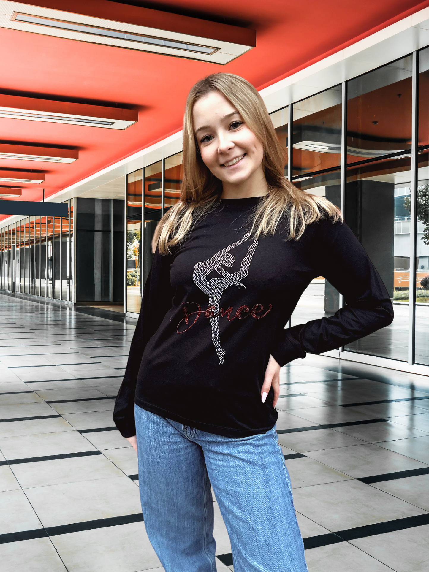 Bluzka Dance z długim rękawem