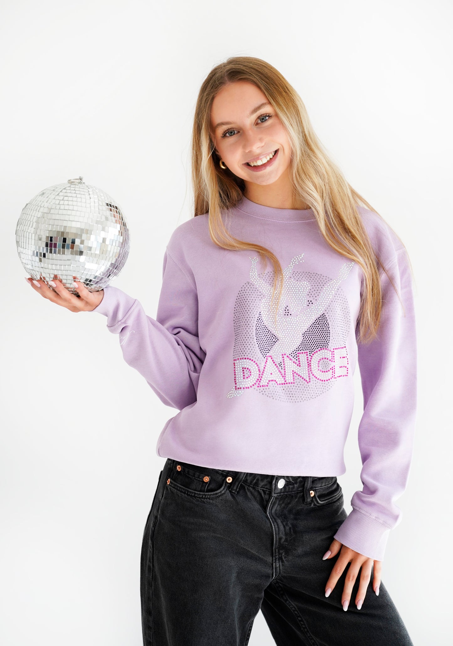 DANCE crystal Sweatshirt / bluza bez kaptura