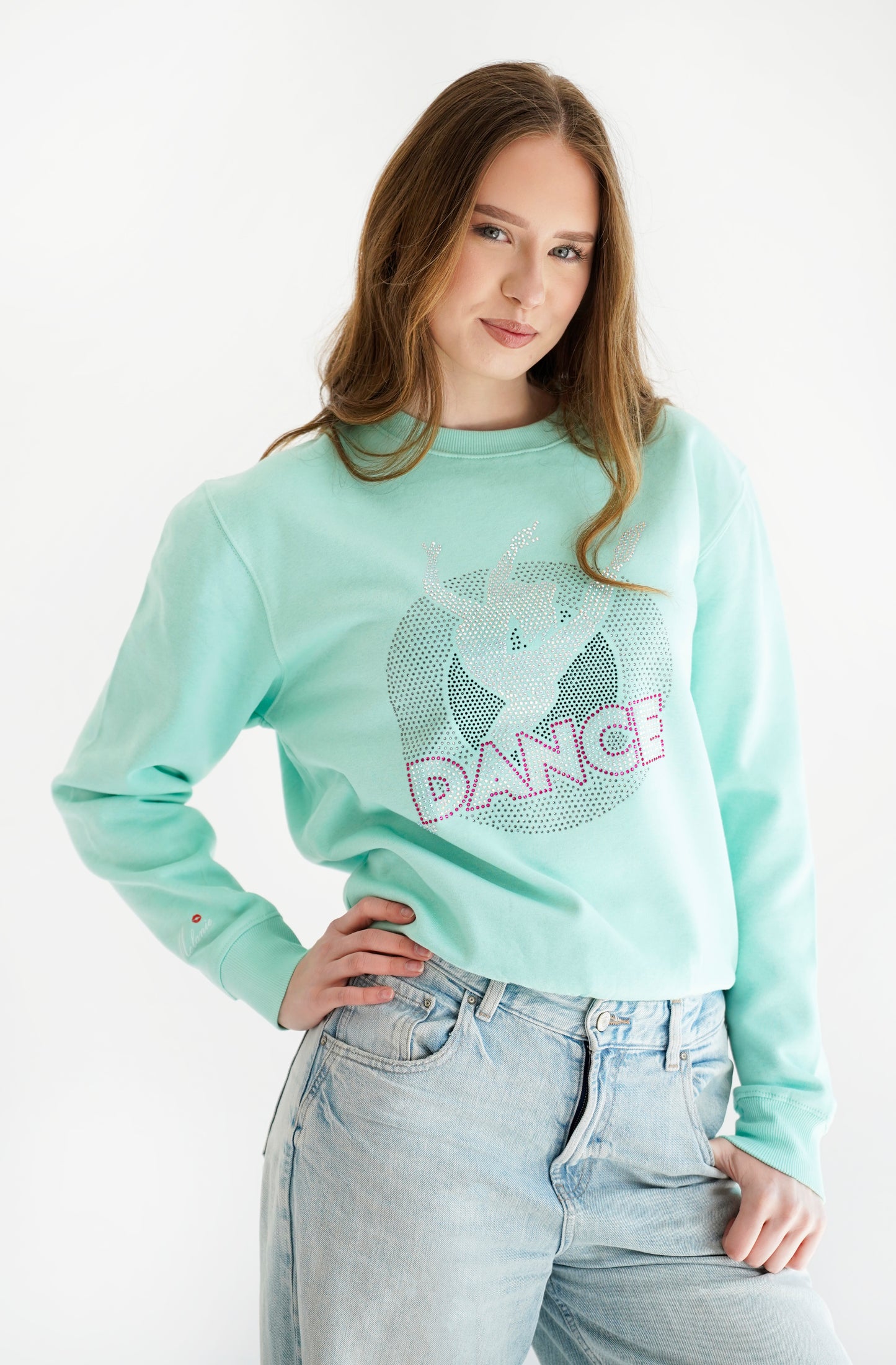 DANCE crystal Sweatshirt / bluza bez kaptura